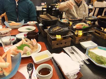奥城崎シーサイドホテル 夕食.JPG