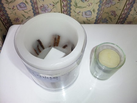 シナモンアロマキャンドルその2