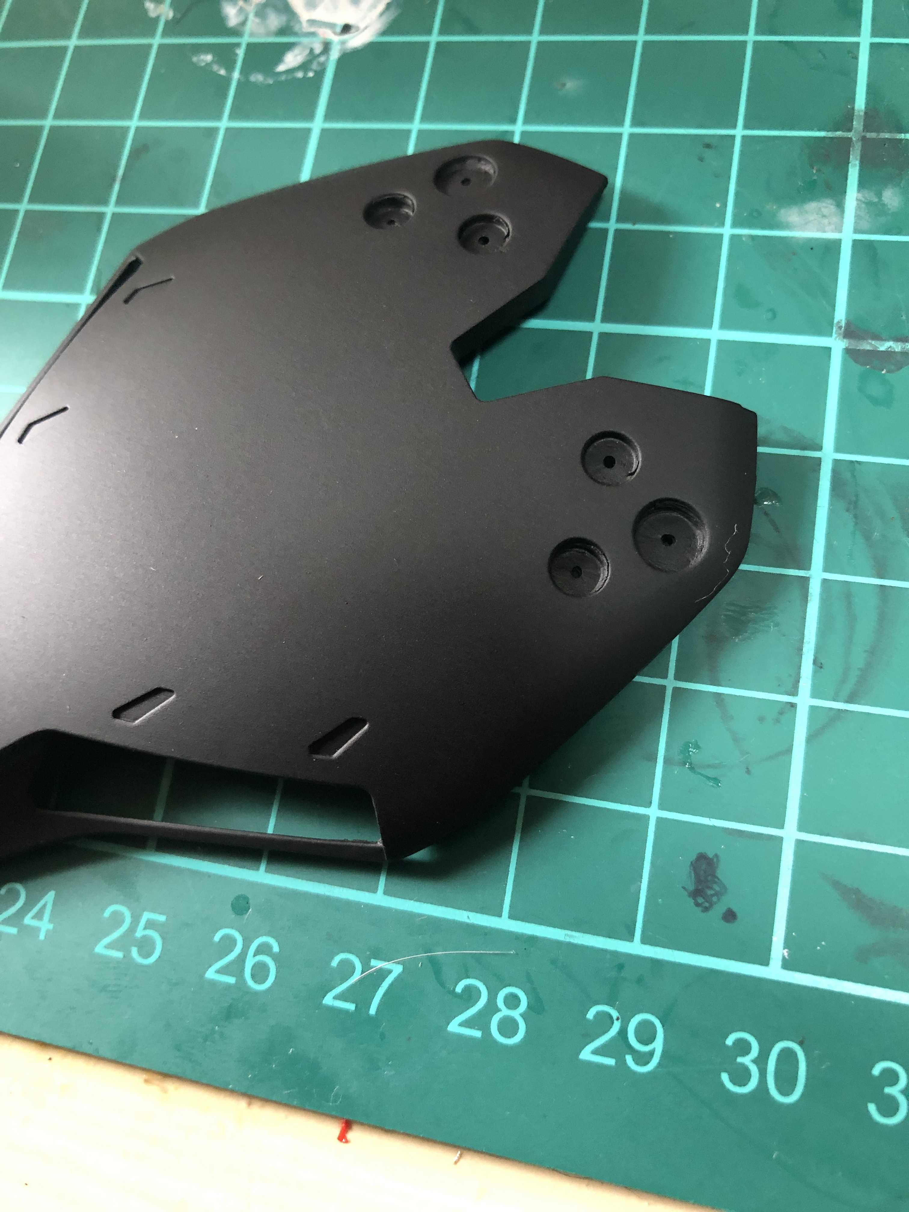 HGUC ナイチンゲール つや消しキャンディーレッド シールド 改修