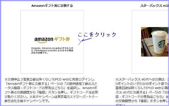 TEPCOのポイントが入ったのでAmazonギフトに交換 | Pearun