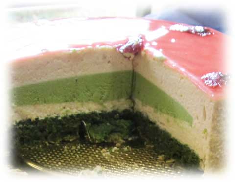 さくら抹茶ケーキ