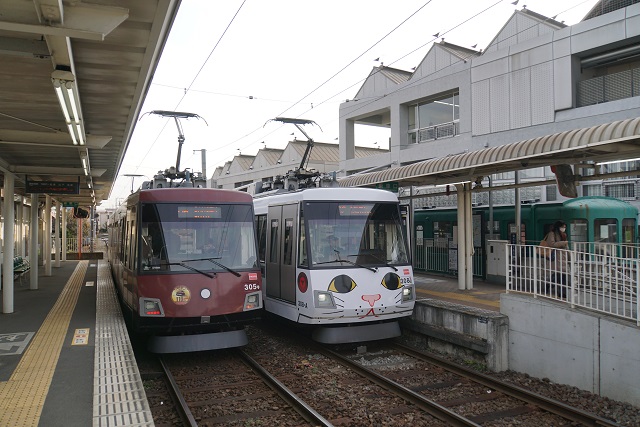 東急 世田谷線 110周年記念ラッピング勢揃い in 並び2