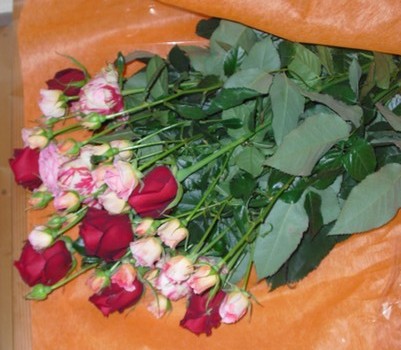 薔薇の花束