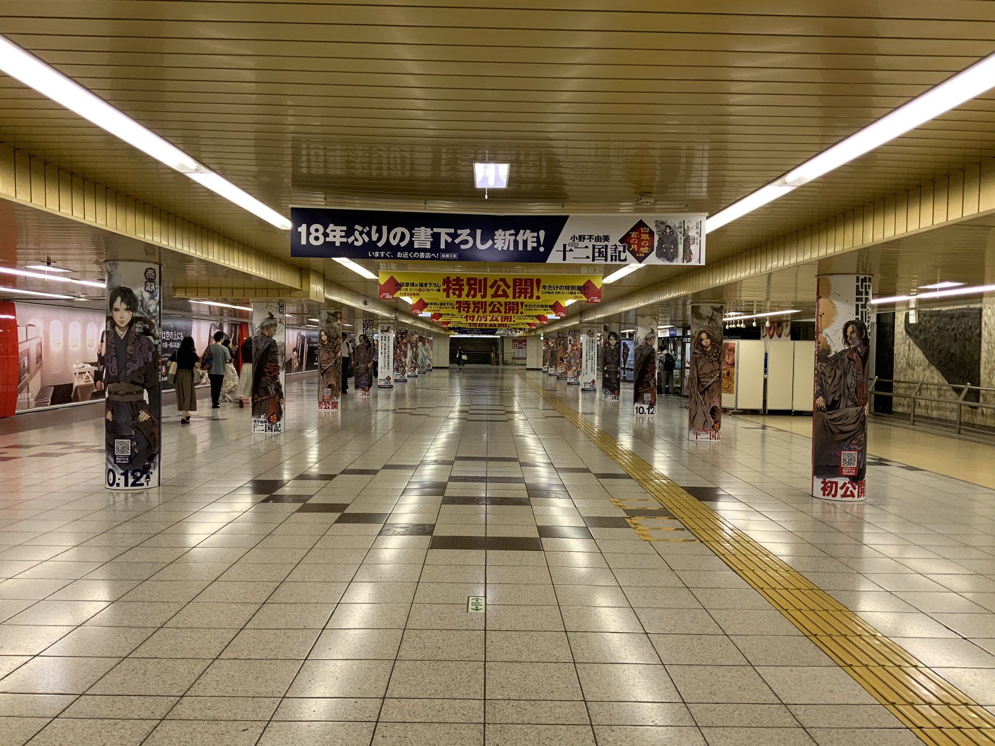 新宿地下通路にて 十二国記 時をかける愛 放送中 淑女飄飄拳 もお勧め 楽天ブログ