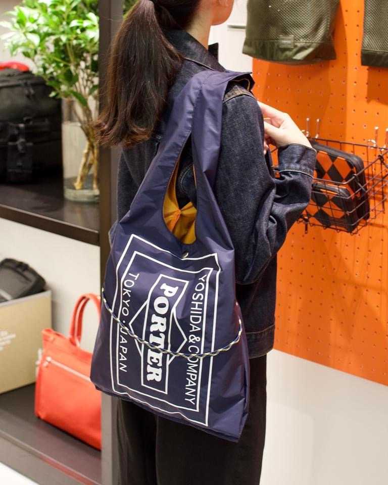 PORTER「GROCERY BAG（グロサリーバッグ）」ブルー 独特の上品 htckl