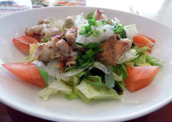 ジョイフルの「ひとくちチキンのわさび添え定食」-2♪