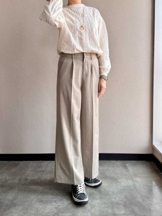 美シルエットが叶う『ストレートワイドパンツ』をコーデしてみました♪《フォロワー様限定シークレットクーポンあり》