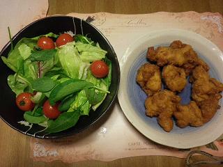 サラダ　から揚げ1226.JPG