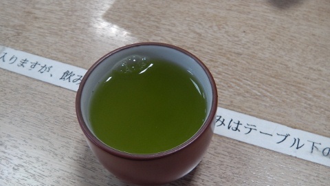 お茶　試飲