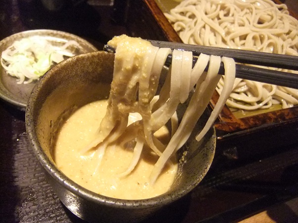 さ竹新宿店の胡麻だれもりそば２