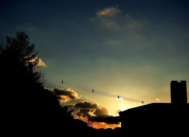 夕暮れ