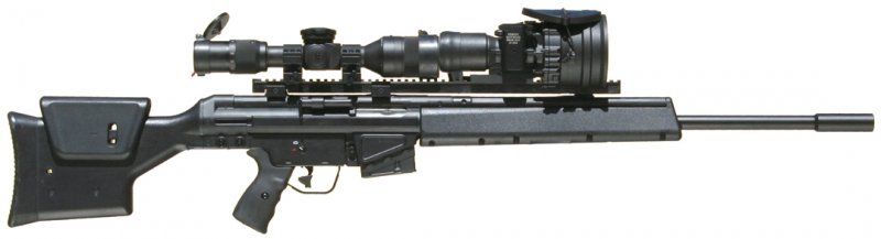 H&K MSG90東京マルイPSG-1ベースオリジナルブラスト焼き付け塗装ブルー