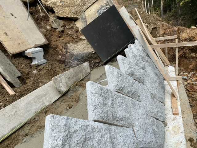 石積とブロック積 岸和田市編 間知石と激安墓石 椿石工業 楽天ブログ