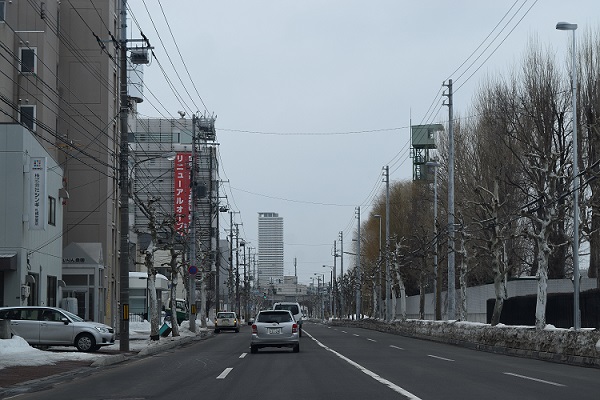 乾いた車道