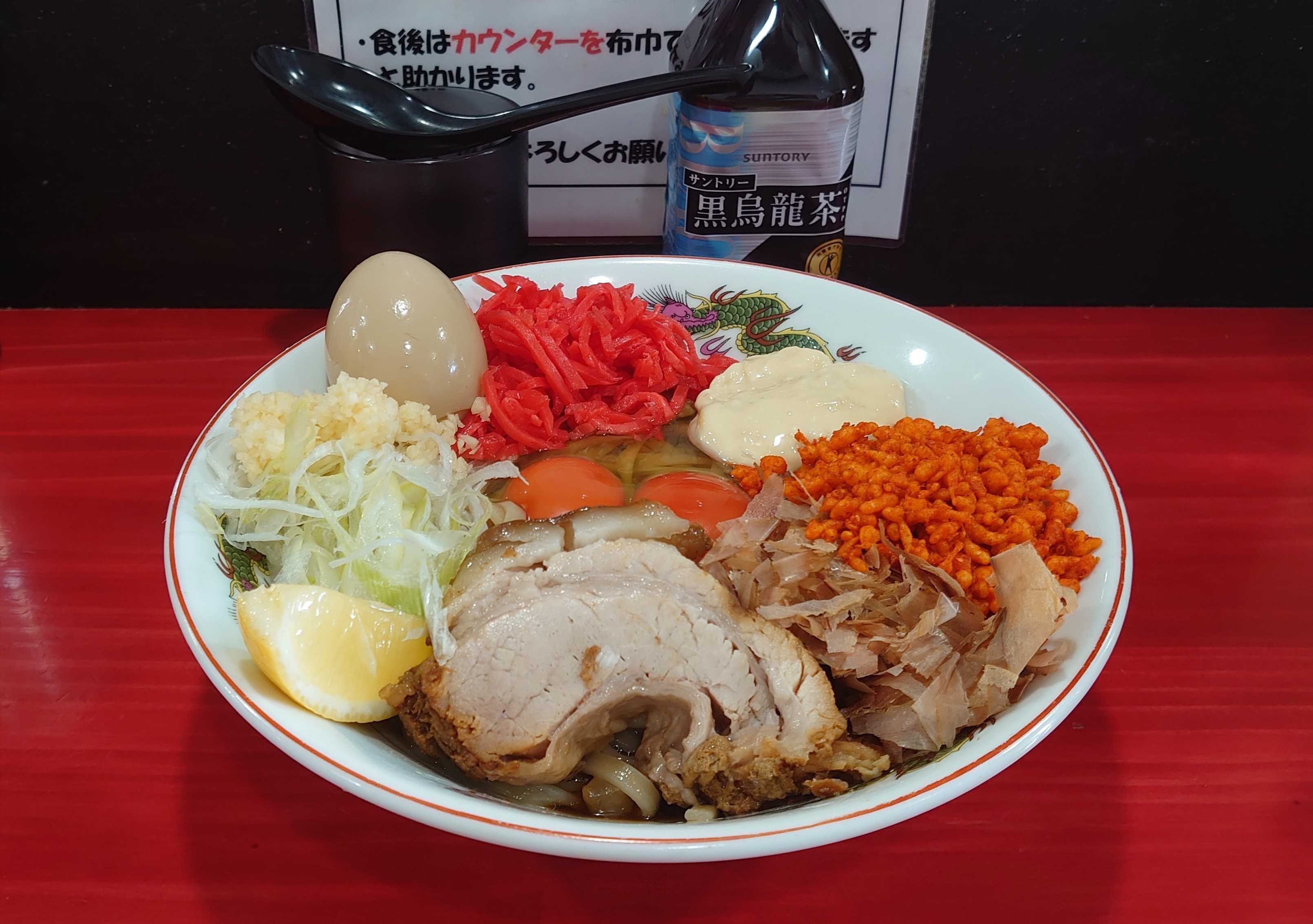 🦅ラーメン鷹の目 明大前店 高級卵のTKM(限定)＋味玉＋紅生姜 | kabukiのラーメン日記 - 楽天ブログ