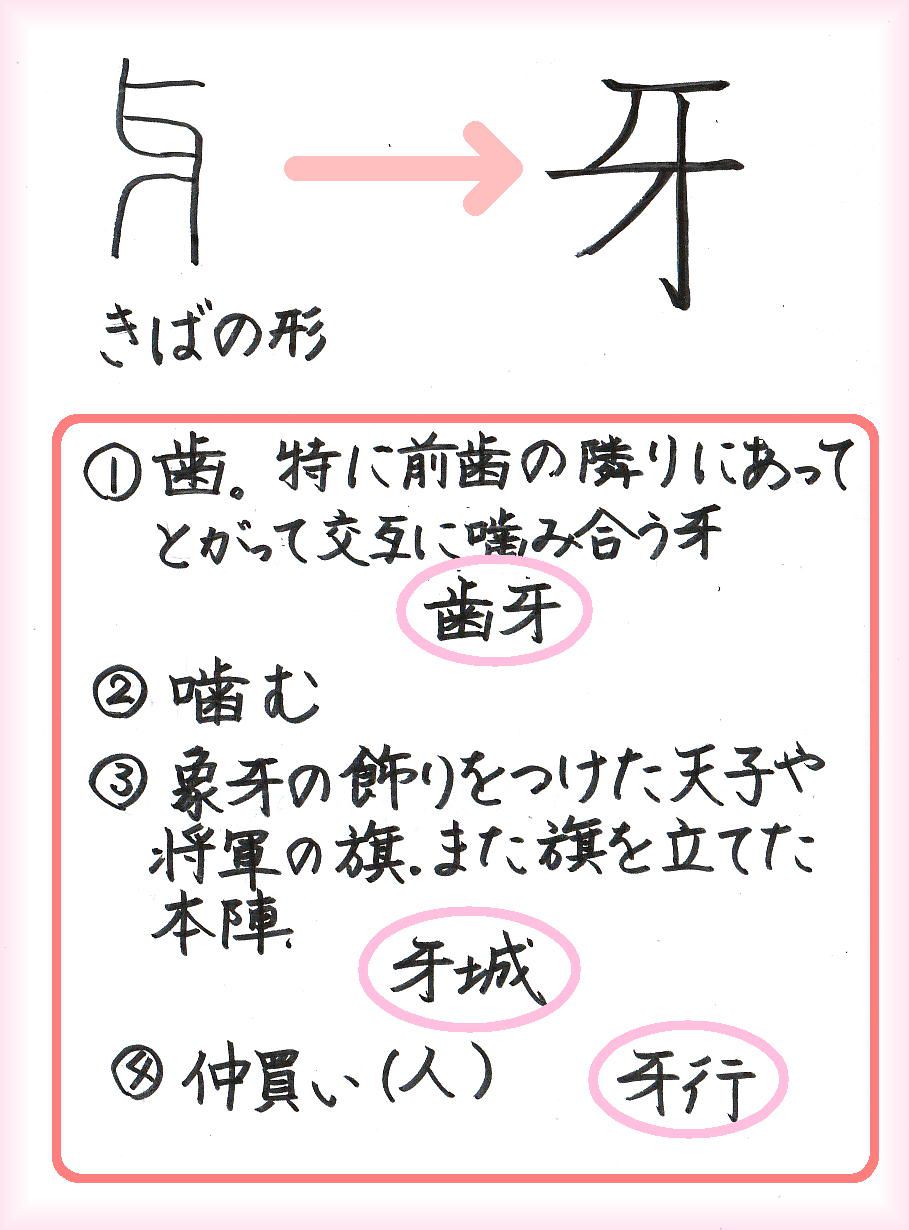 牙と爪 身を守るもの 60ばーばの手習い帳 楽天ブログ