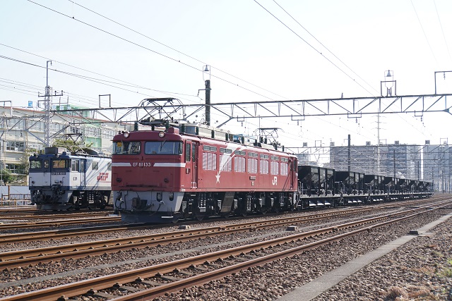 ☆彡 EF81 133牽引 水戸ホキ工臨 水戸行き4