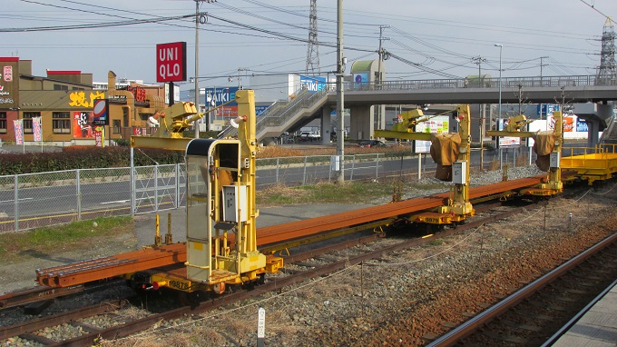 レールトロッコ運搬車（坂駅)
