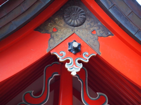 青島神社の懸魚