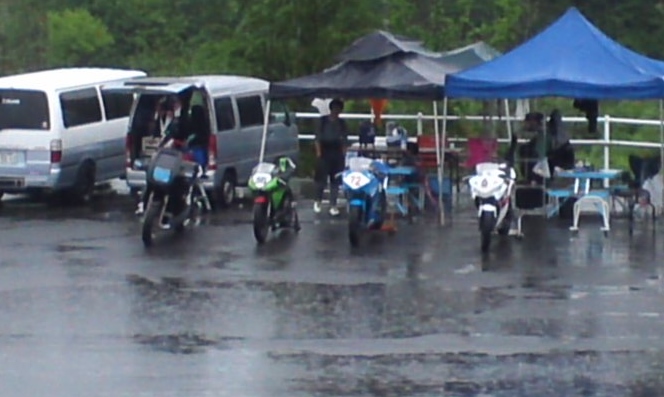 k1100rsとＳＴ１２５のレーサーたち