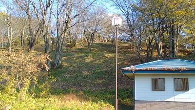 駐車場の上