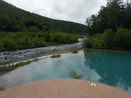 北海道旅行　青い池