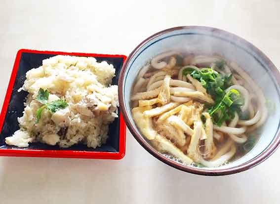 鯛めしとうどん♪