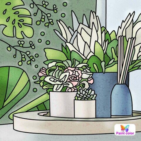 妹からアプリの塗り絵です(Paint color) | きょうの帯結び - 楽天ブログ