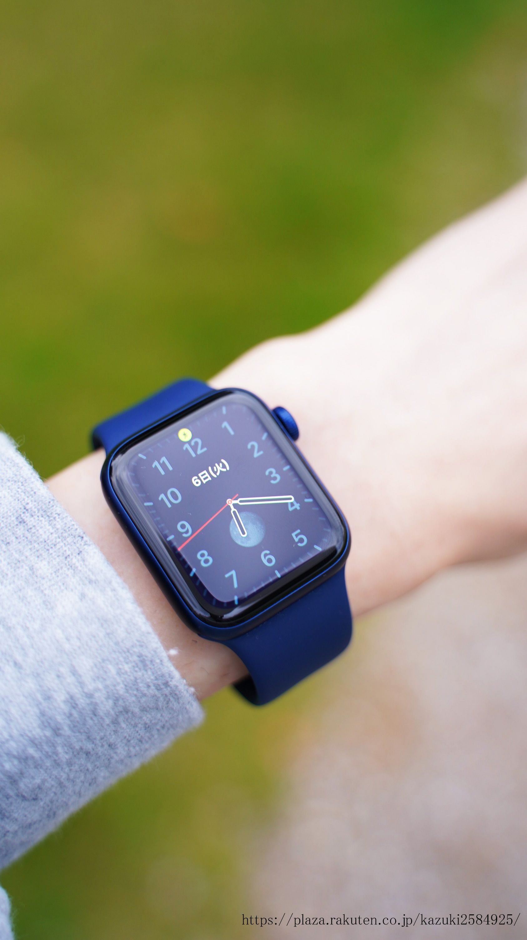 Apple Watch 6 40mm ブルーアルミニウムケース ディープネイビー - 時計