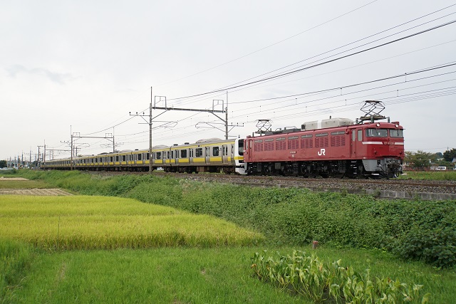 磐越東線全線開通100周年号 EF65 501牽引 郡山送り込み回送 & EF81 139牽引 中央・総武緩行線 209系500番代 郡山配給4