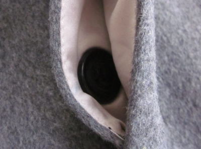 Maison de Reefur 同型 ウールカシミヤチェスターコート グレー M 6500円+送料945円Side by Side7.JPG