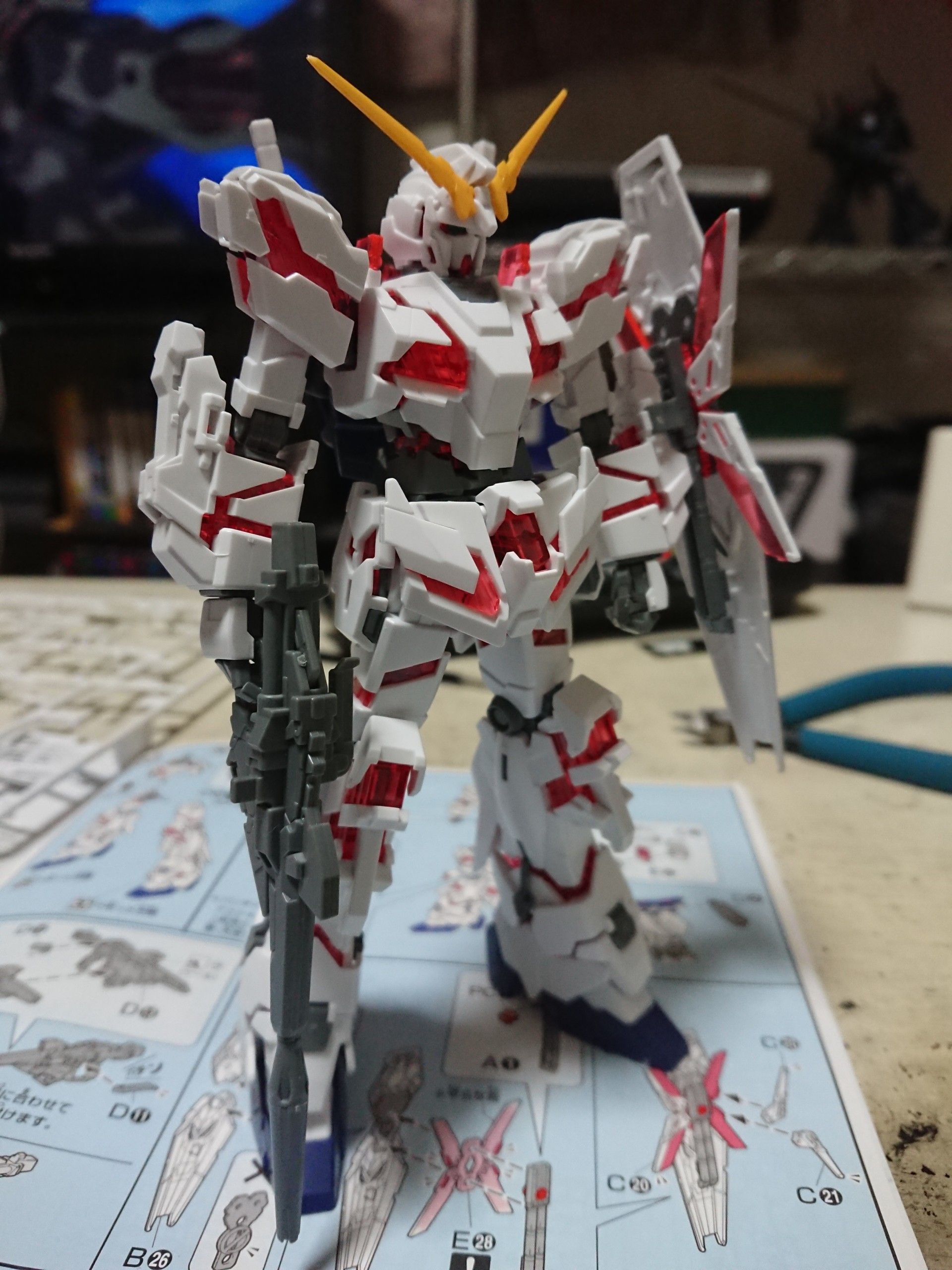 HG ユニコーンガンダムデストロイモード 脚部 ガンプラ ジャンクパーツ