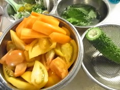 野菜ジュースつくり