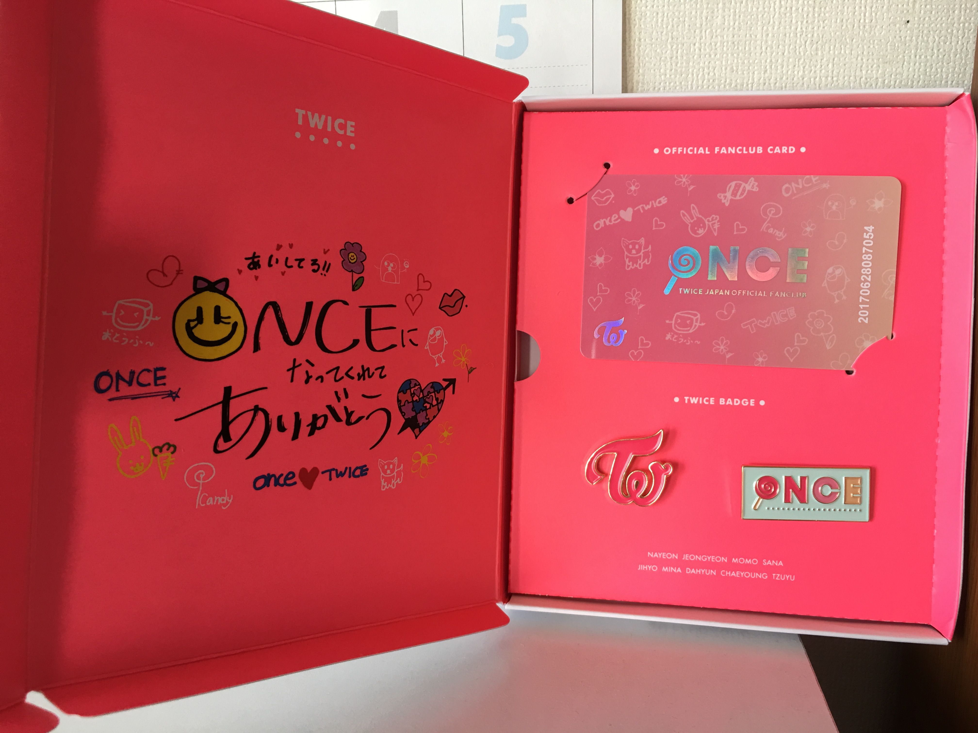 Twiceのファンクラブから素敵なものが届きました Akatakuのブログ 楽天ブログ