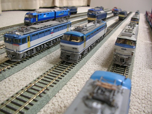 EF66 EH200 EF65  新鶴見　機関区　JR貨物　鉄道模型