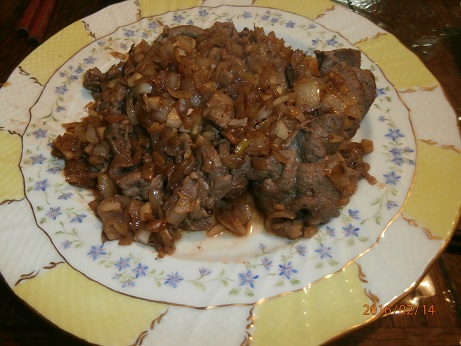 手料理160214牛肉オイスター炒め