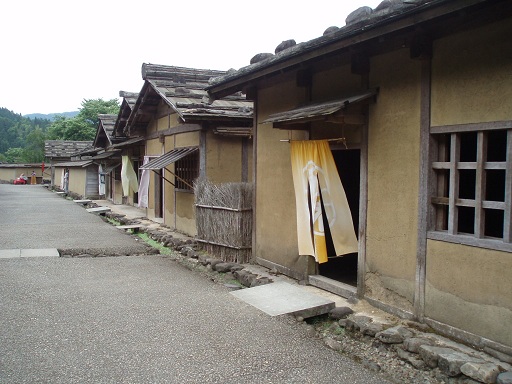 復原町並　町人家並