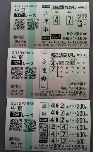 20130324_163044　中京12Ｒ　当り馬券