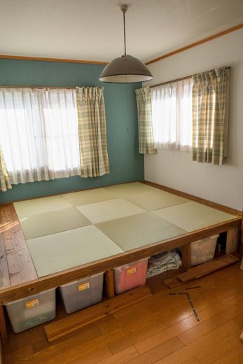 子供部屋を 畳敷き小上がり収納 に改造する ｂ1 床下目隠し編 くり坊のひとりごと Blog版 楽天ブログ
