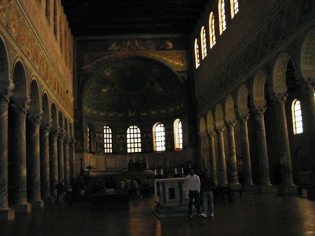 イタリア、ラベンナの聖堂モザイク