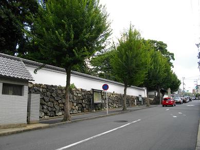 御香宮神社の石垣