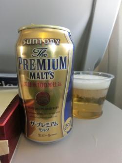 機内のビール