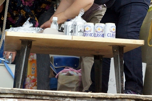 馬運車でランチ