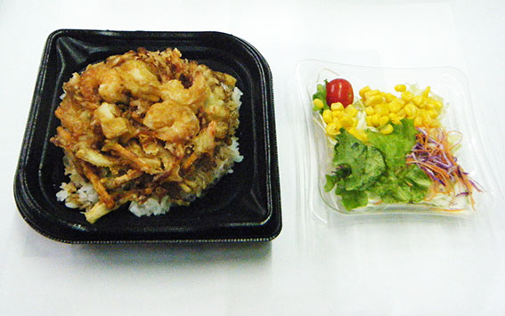 ローソンの「海鮮かき揚げ丼」-1♪