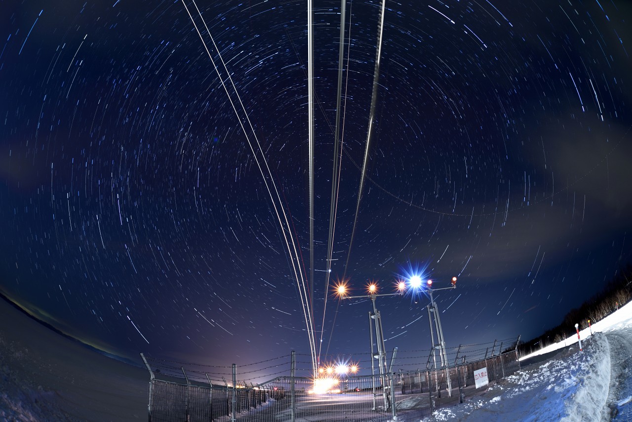 オホーツク 女満別空港 星空 大空町 H261219撮影