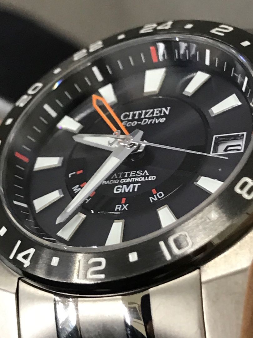 ソーラー電波枠 / CITIZEN アテッサ GMT | Is my rule correct