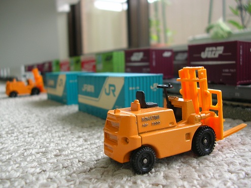 フォークリフト　コンテナ　ターミナル　基地　ＪＲ貨物　レイアウト　トミックス　カトー