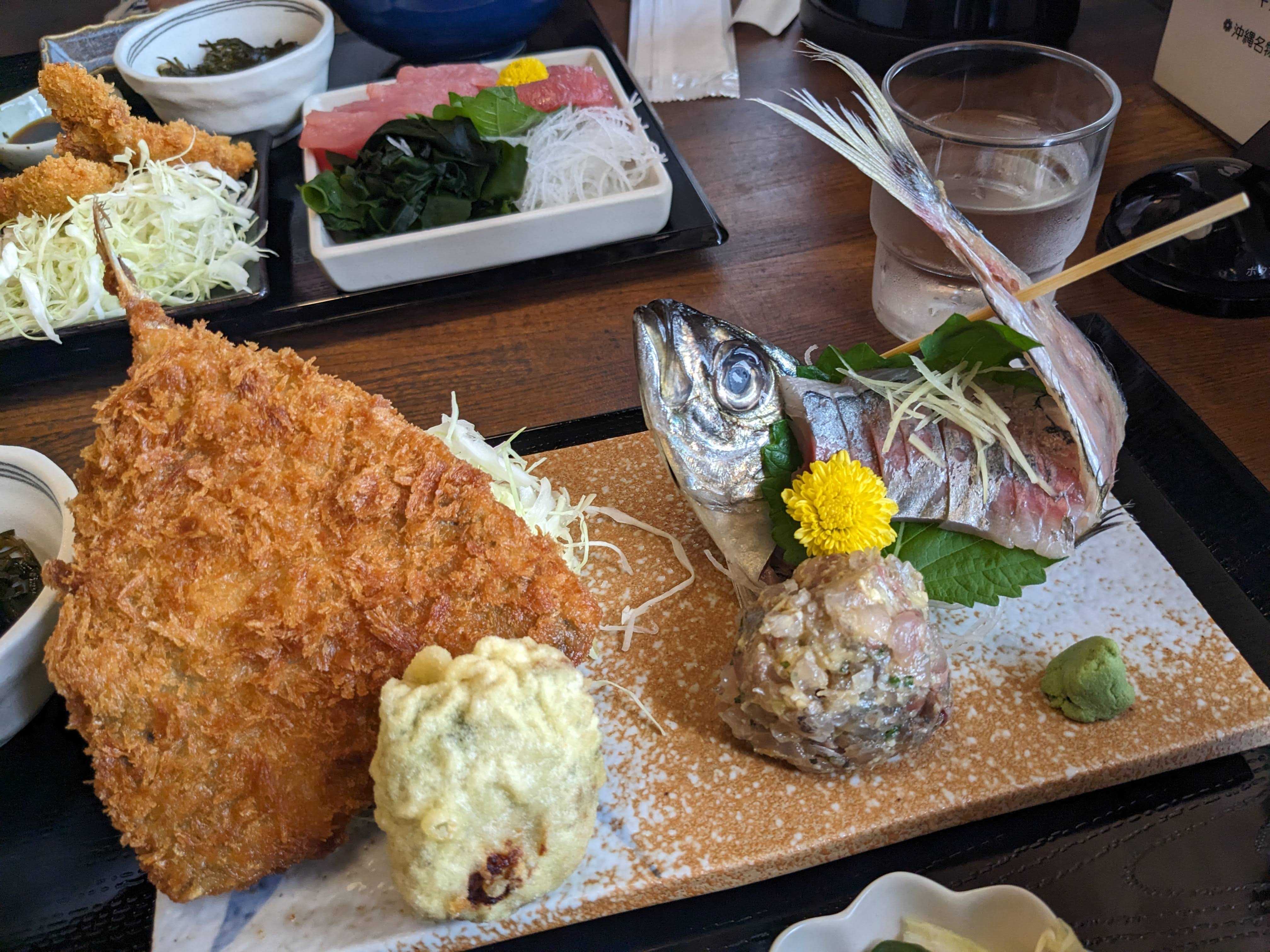 千葉県鴨川市安房国　ランチ　アジづくし定食