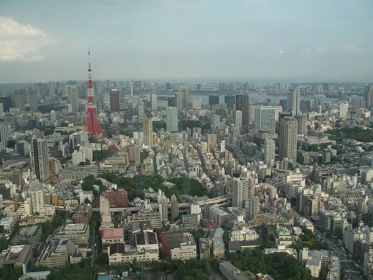 六本木ヒルズ展望台からの眺め