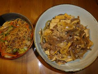 キンピラ　揚げ肉煮物907.JPG